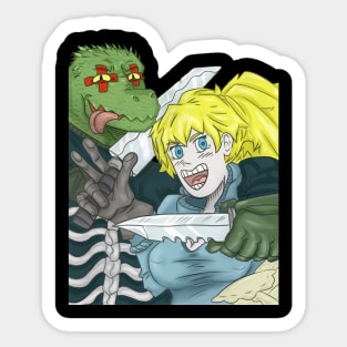 Dorohedoro Kaiman and Nikaido Sticker